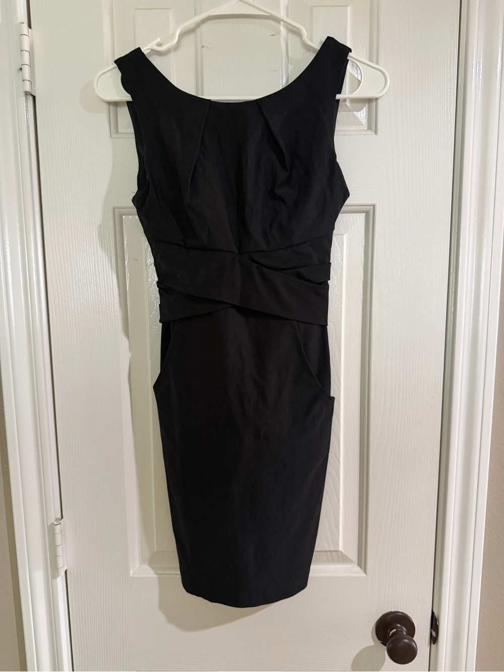 Classic Black Sleeveless Sheath Dress